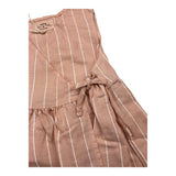 Teddy E Minou Einfarbiges Rosa Ärmelloses Kleid Für Baby Mädchen