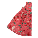 Losan Einfarbiges, marineblaues, rosa gemustertes ärmelloses Kleid für Babymädchen