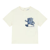 Emporio Armani Set T-Shirt Bicolore per Neonato 3DHDJ1 PANNA/BLU EMPORIO ARMANI 