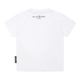 John Richmond T-Shirt Girocollo Tinta Unita con Stampa per Bambino RBP25003TSJ BIANCO JOHN RICHMOND 