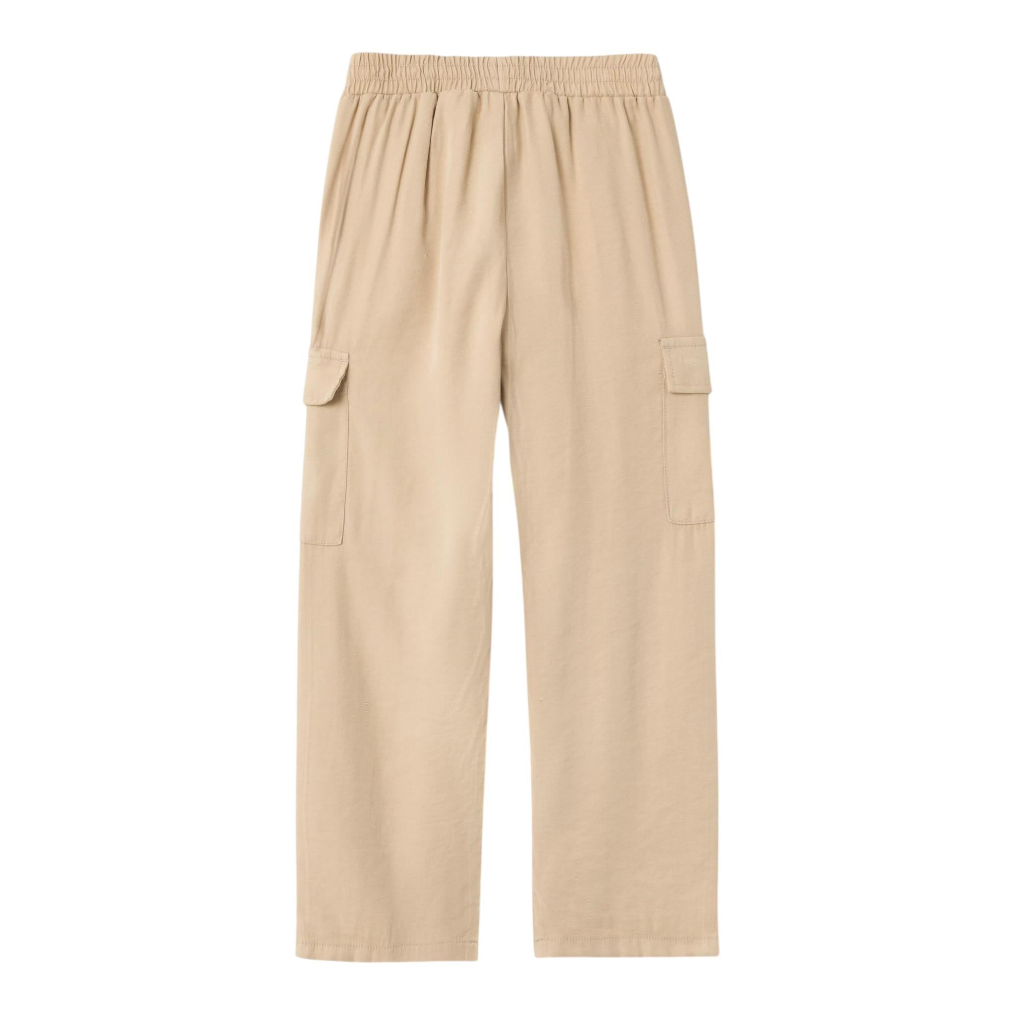 Name It Pantalone tinta unita con Elastico In Vita Beige per Bambino 13218228 BEIGE NAME IT 