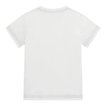 Guess T-Shirt Girocollo Tinta Unita con Stampa per Bambino N5RI15K8HM4 BIANCO GUESS 