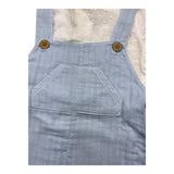 Babidu 2-teiliges Set Shirt-Latzhose Blau für Neugeborene