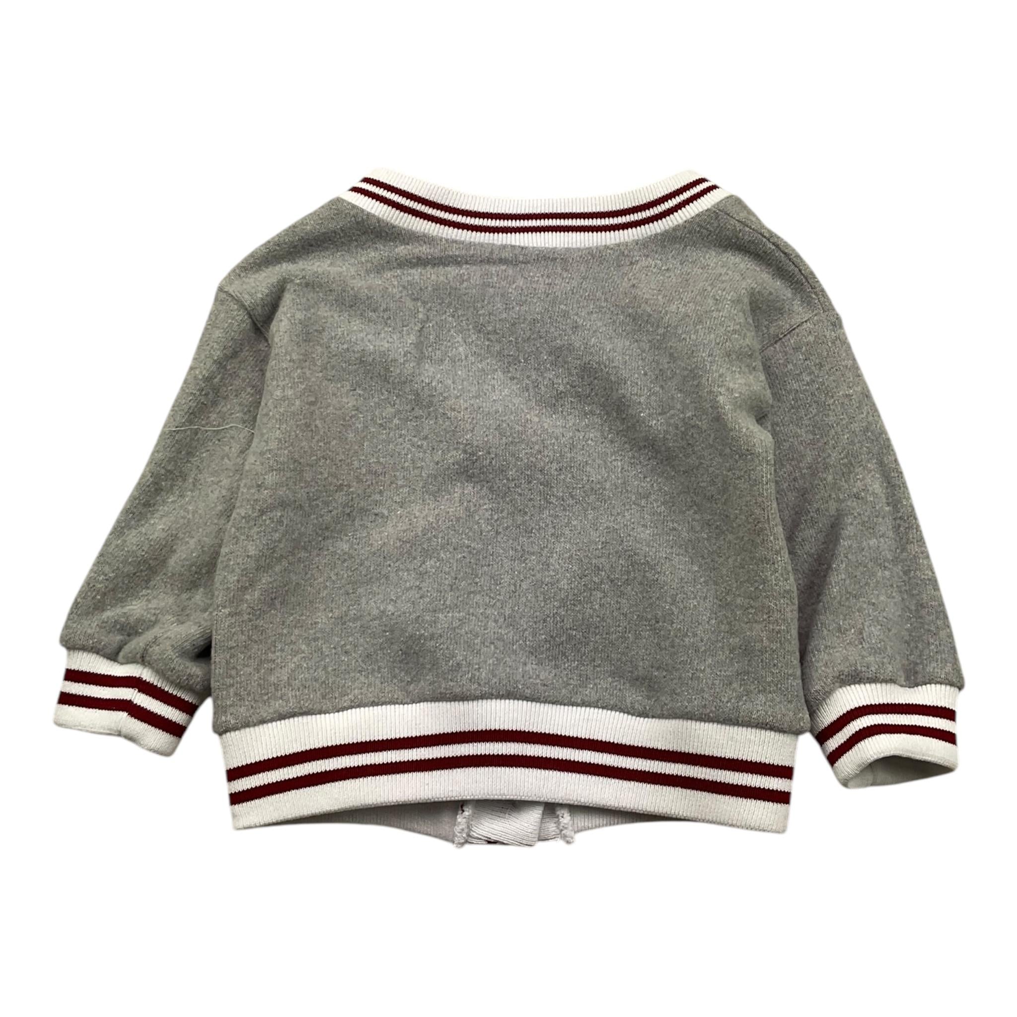 LE BEBE' cardigan tinta unita con stampa Grigio per Neonata LBG6068 GRIGIO LE BEBE' 