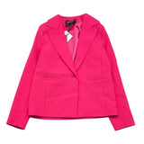 Relish Einfarbige Jacke mit Fuchsia-Knöpfen für Mädchen