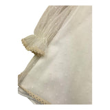 Marta Y Paula Langärmliges transparentes Kleid, einfarbig, mit Tüll und Stickerei, cremefarben für Baby-Mädchen