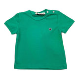 Manuel Ritz – Einfarbiges grünes T-Shirt mit Rundhalsausschnitt für Babys