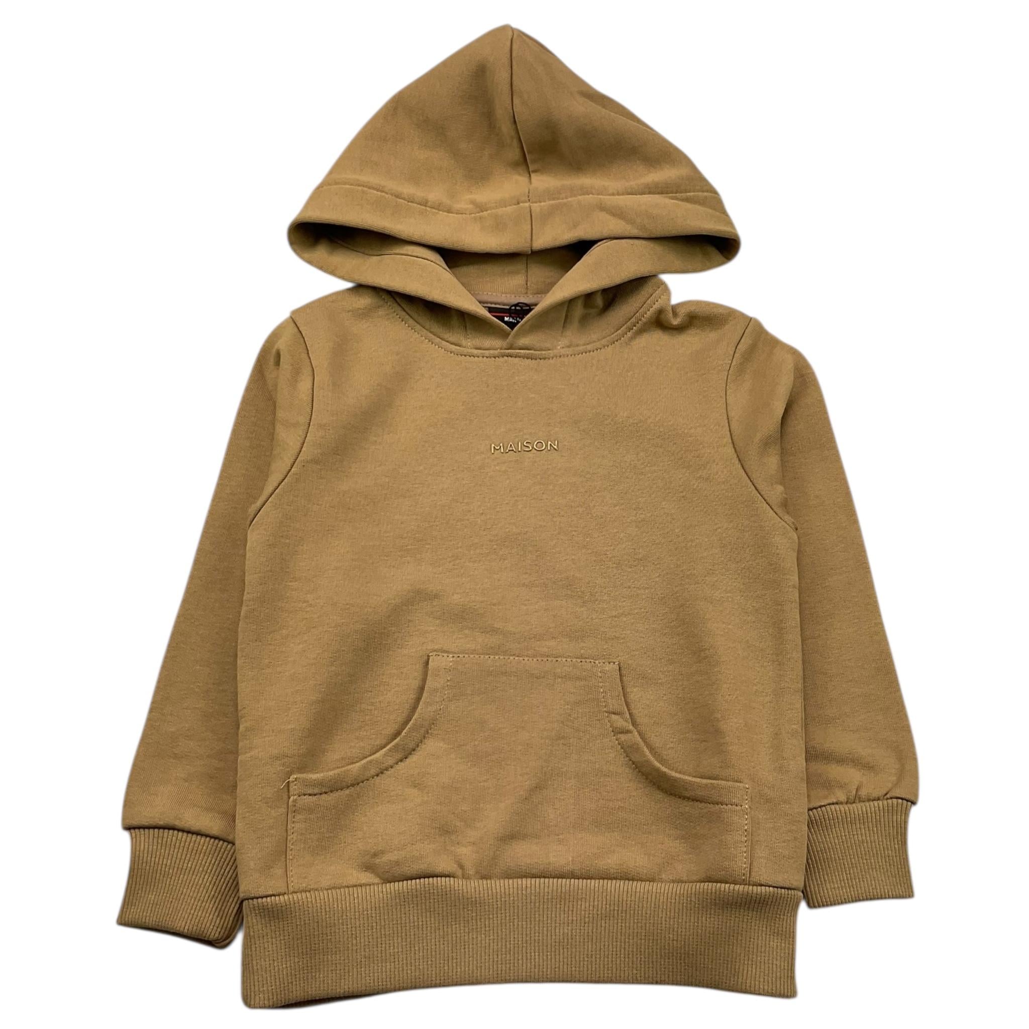 MAISON 9 PARIS felpa chiusa con cappuccio tinta unita con logo Biscotto per Neonato F70049N BISCOTTO MAISON 9 PARIS 
