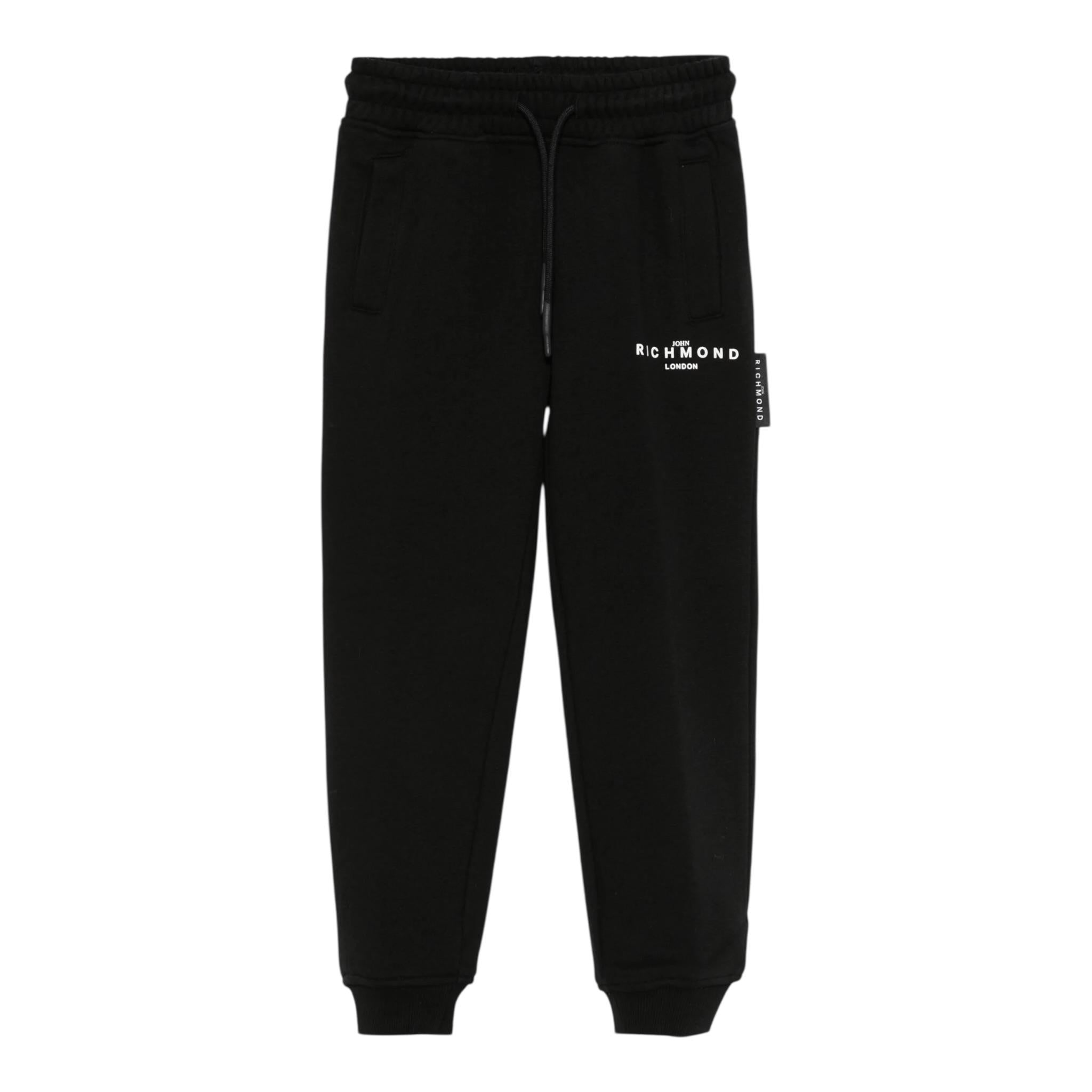 John Richmond Pantalone Tuta Tinta Unita per Bambino RBP25006PA NERO JOHN RICHMOND 