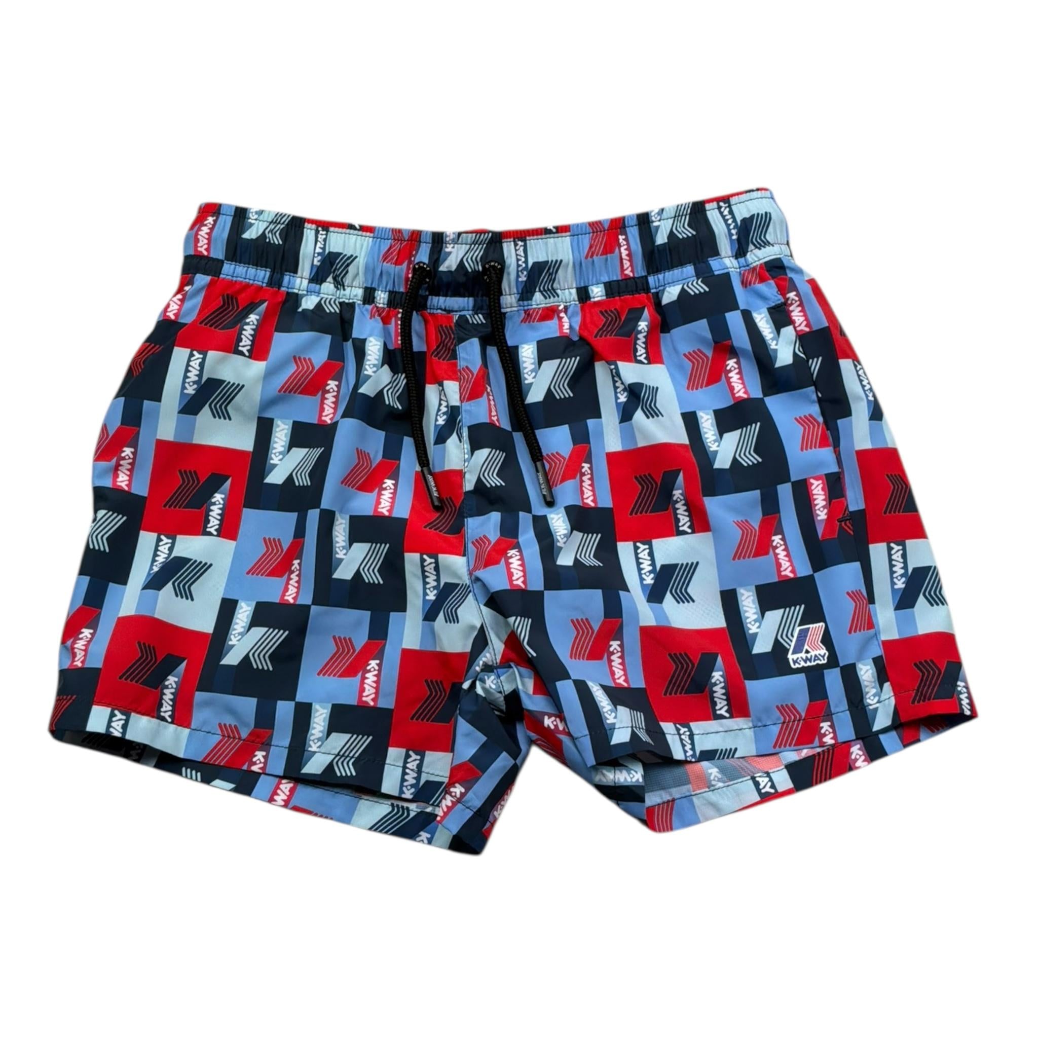 K-Way Costume Modell Boxer Tinta Unita con Stampa per Bambino K3124ZW BLU K-WAY 