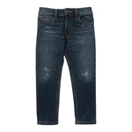 Diesel Jeans tinta unita con Girovita Regolabile Blu per Bambino J00990X BLU DIESEL 