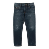 Diesel Jeans tinta unita con Girovita Regolabile Blu per Bambino J00990X BLU DIESEL 
