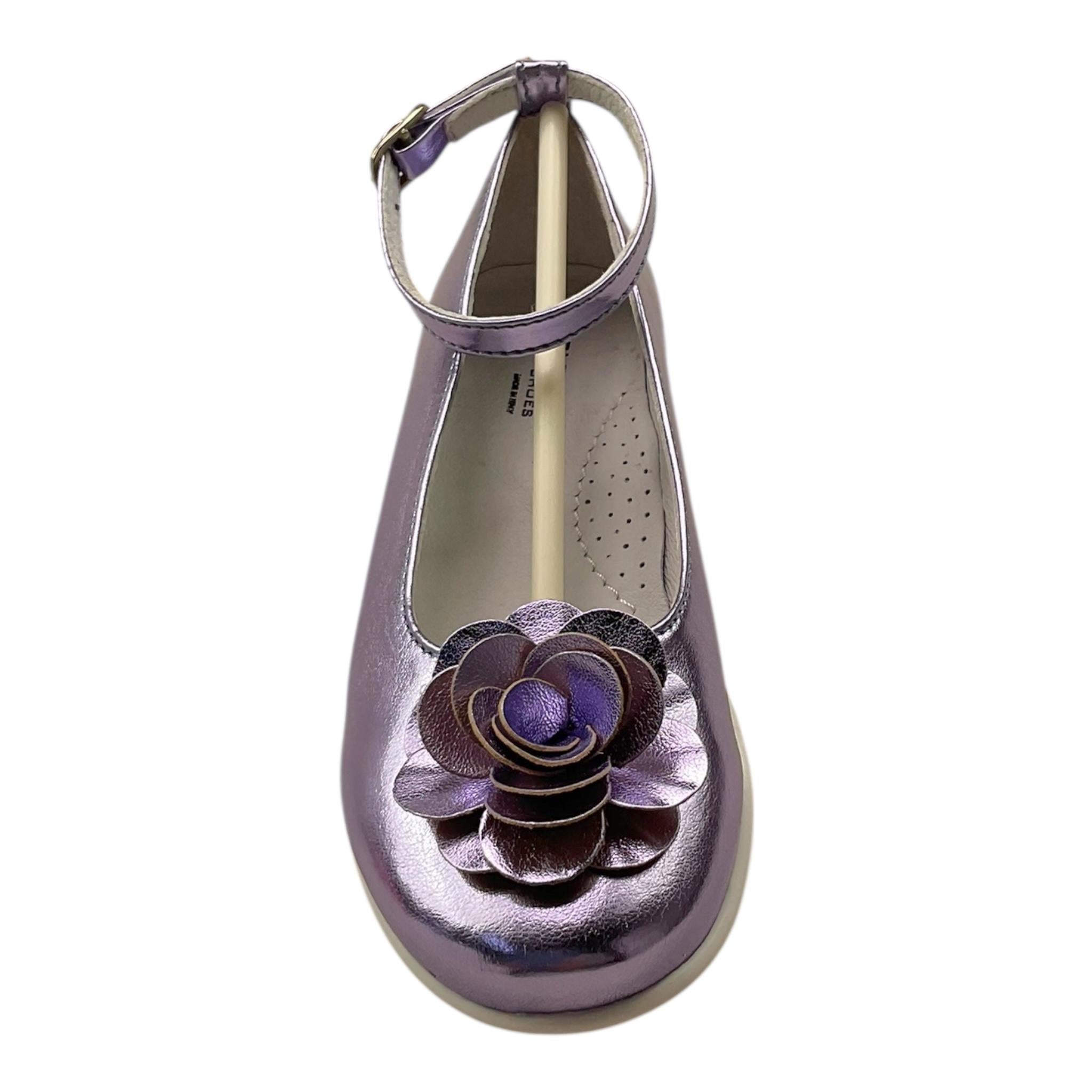 Colori Chiari Ballerina Tinta Unita con Fiore per Bambina FJ955122 VIOLA COLORI CHIARI 
