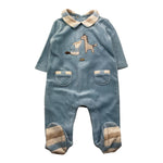 MAYORAL tutina manica lunga in ciniglia tinta unita Azzurro per Neonato 27933 AZZURRO MAYORAL 