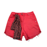 Y-Clu Short Tinta Unita con Elastico In Vita per Bambina 17000 ROSSO Y-CLU 