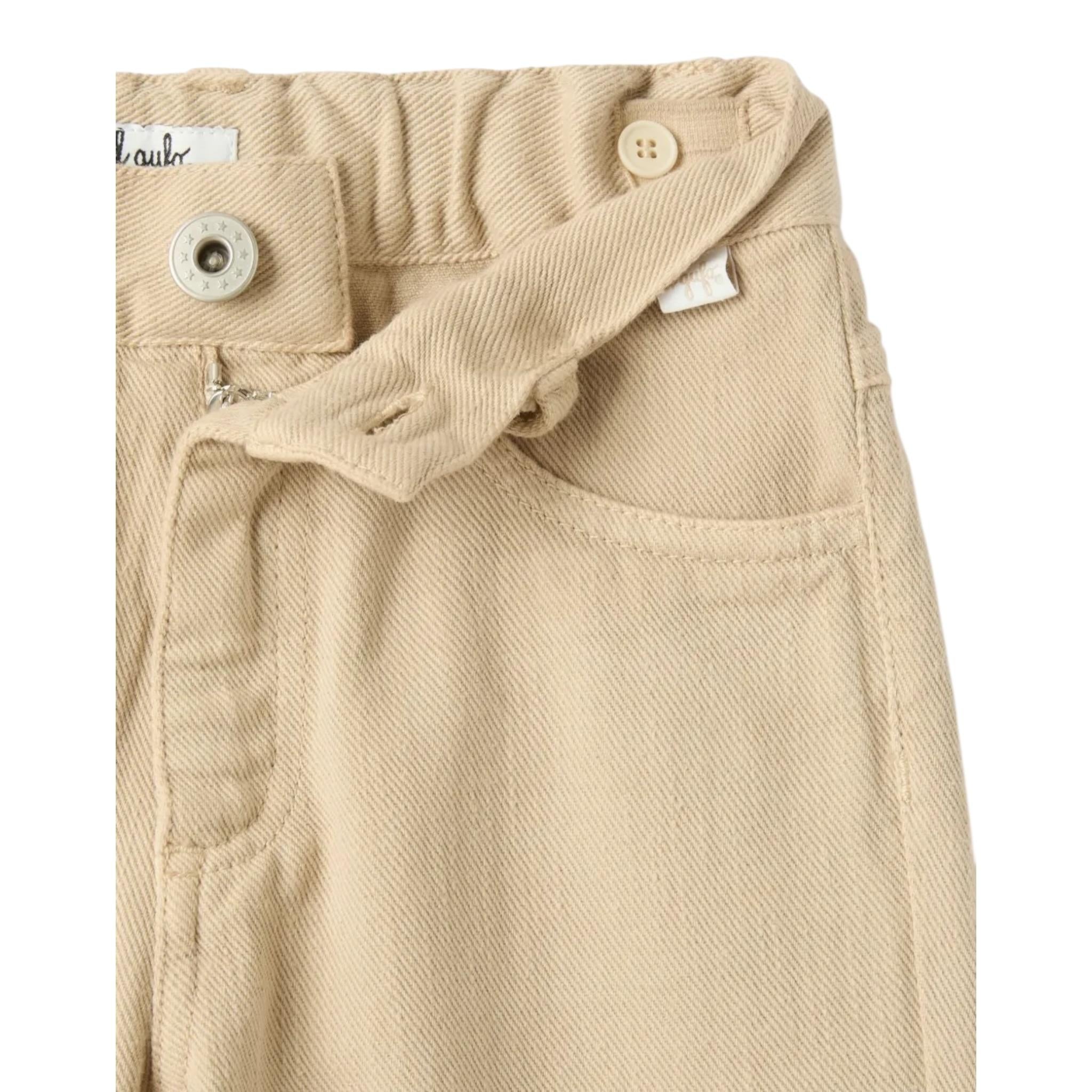 Il Gufo Pantalone Tinta Unita con Girovita Regolabile per Bambino P25PL455J0044 SABBIA IL GUFO 