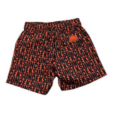 Sundek – Oranger Badeanzug mit Logo-Aufdruck für Jungen