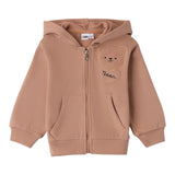 I DO felpa con zip e cappuccio tinta unita Beige per Bambino 4A588 BEIGE I DO 