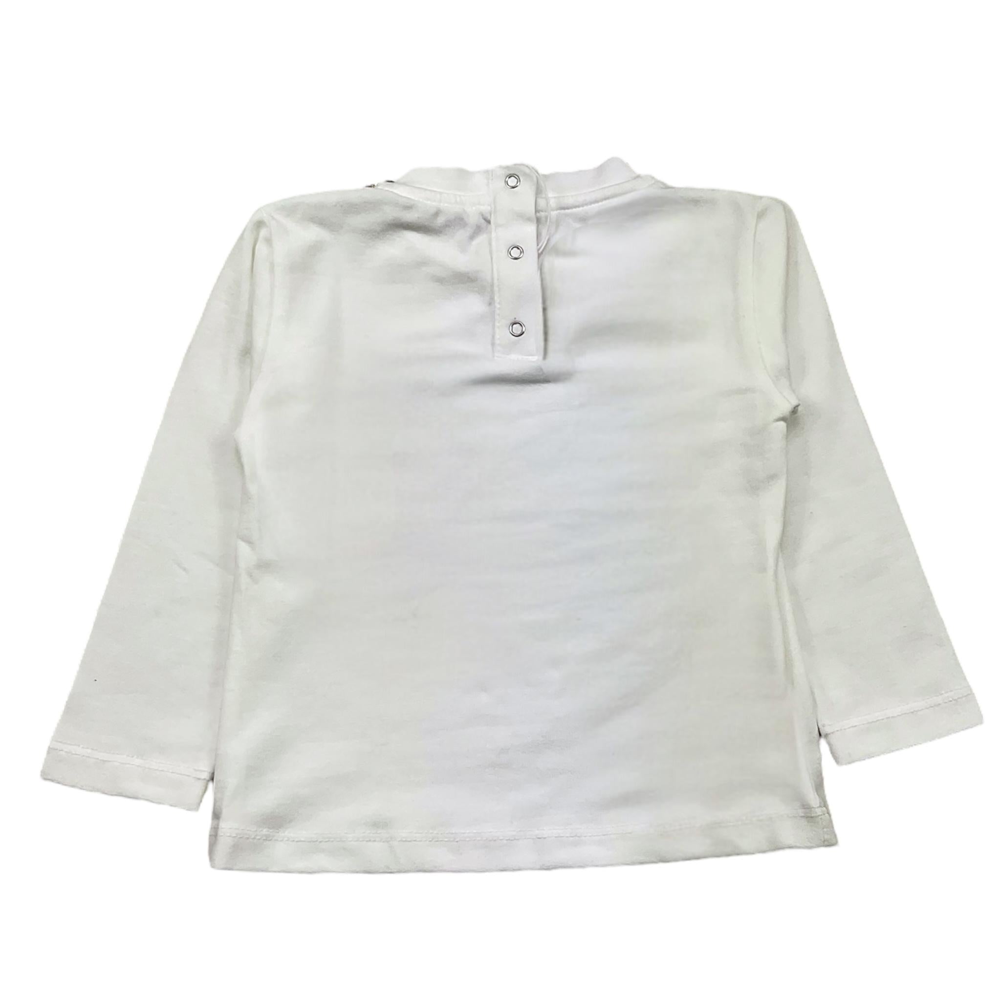 U+è BY MISS GRANT shirt tinta unita girocollo cn strass Bianco per Bambina UE1569 BIANCO U+è BY MISS GRANT 