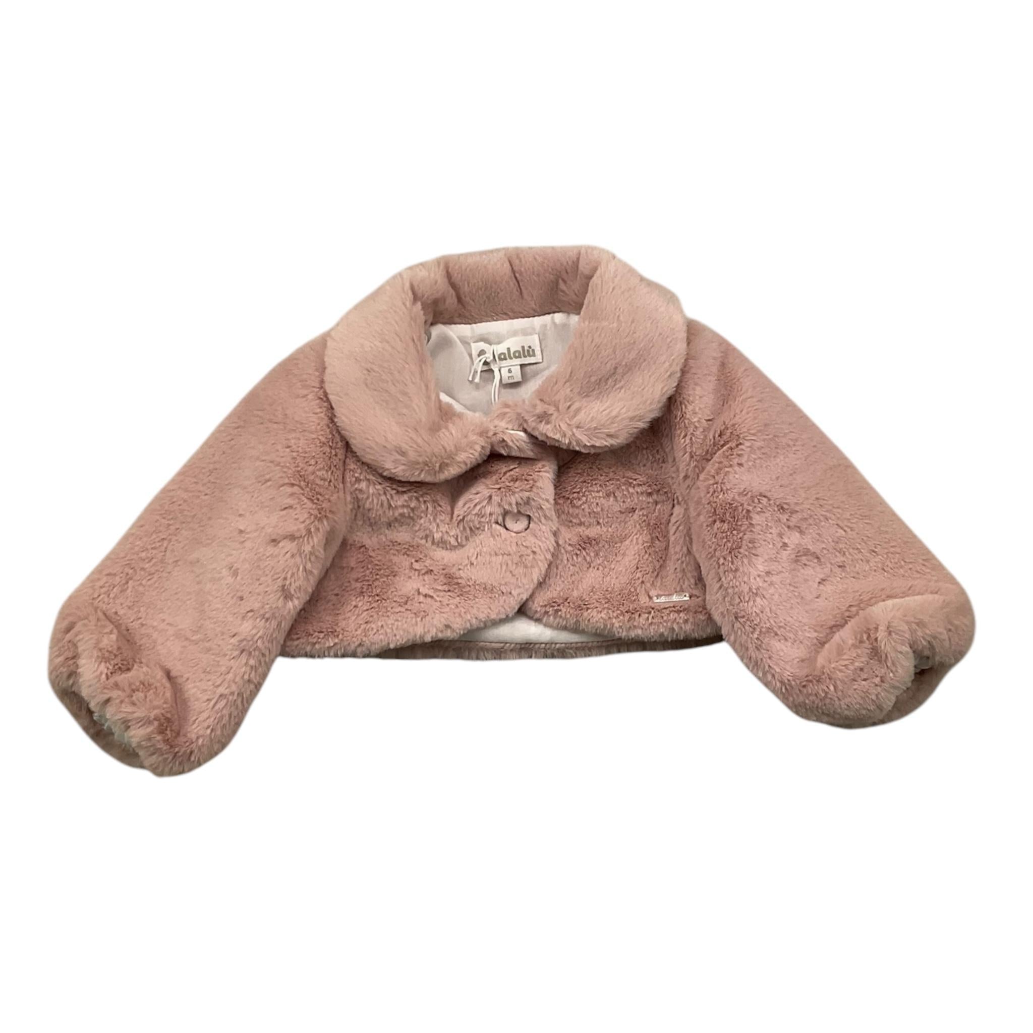 LALALU' giacca tinta unita in pelliccia Rosa per Neonata GIL009N ROSA LALALU' 
