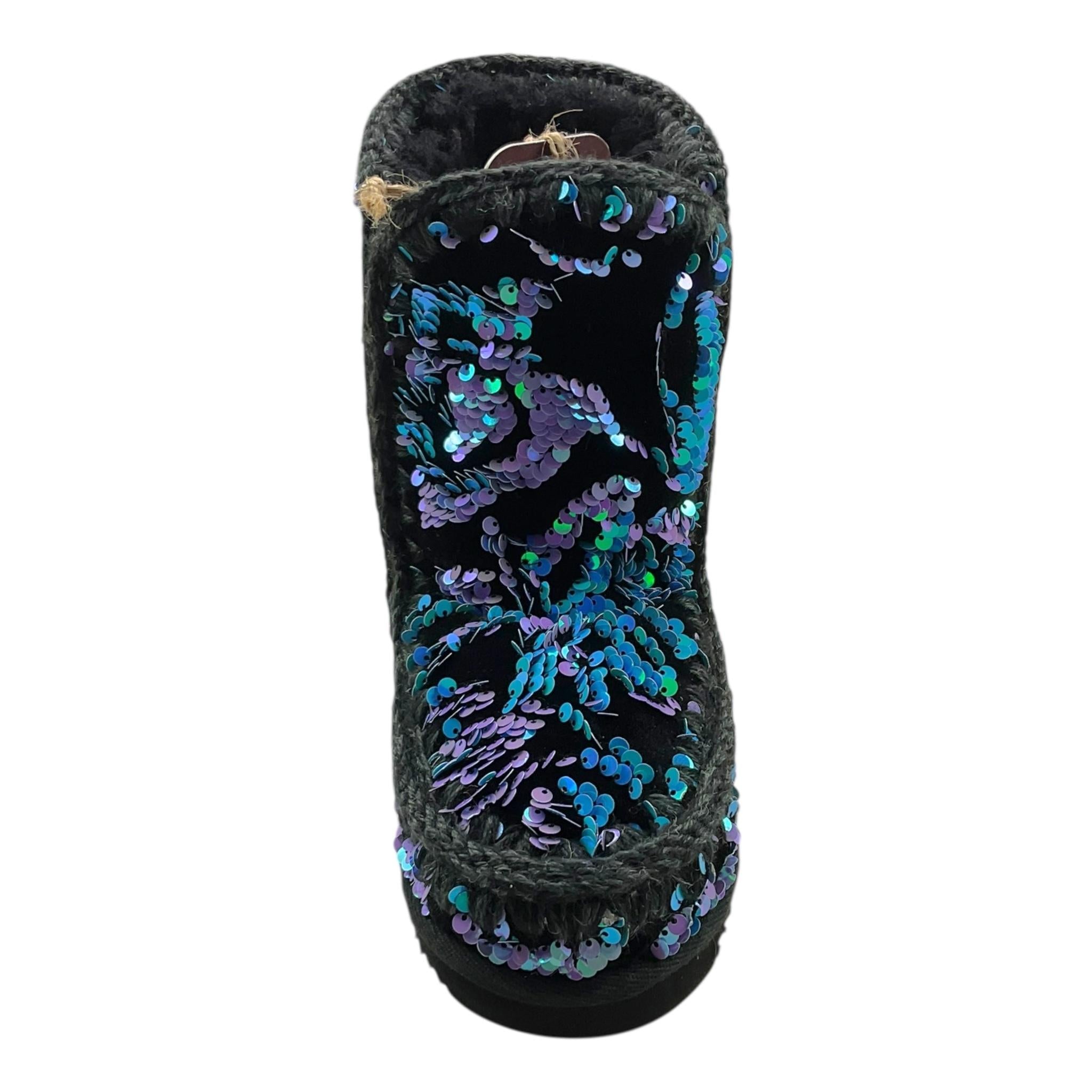 MOU stivali tinta unita con paillettes Nero per Bambina FK101031K NERO MOU 