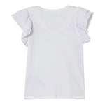 Guess T-Shirt Girocollo Tinta Unita con Logo per Neonata K5RI22K6YW4XX BIANCO GUESS 