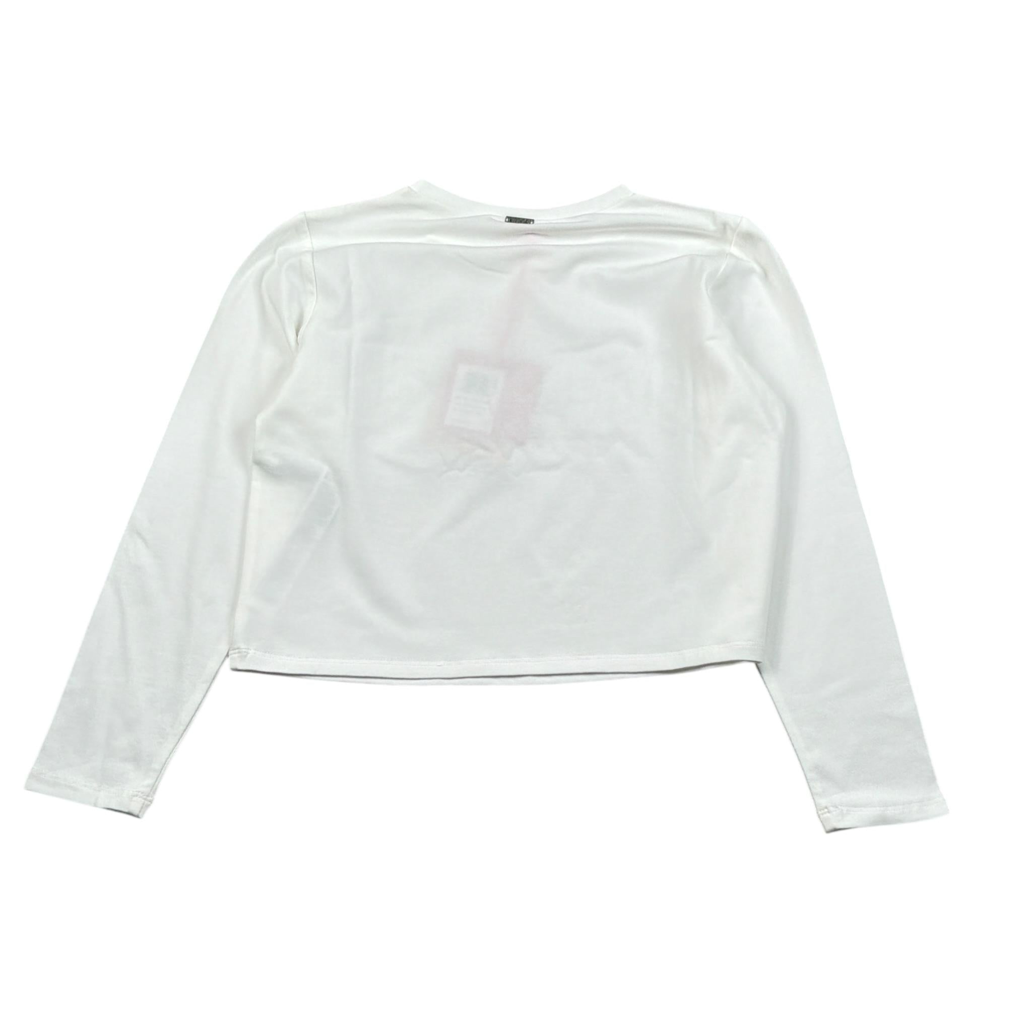 Liu Jo Shirt tinta unita con Brillantini Bianco per Bambina GF4185 BIANCO LIU JO 
