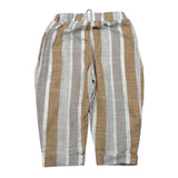 Babyvip Pantalone Tinta Unita con Elastico In Vita E Fantasia A Righe per Neonato T1297 BEIGE BABYVIP 