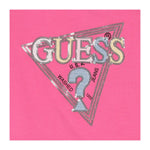 GUESS shirt girocollo tinta unita con stampa Rosa per Bambina K4YI11K6YW4J ROSA GUESS 