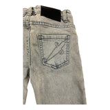 Cesare Paciotti Jeans, einfarbig, mit verstellbarer Taille, Beige, für Neugeborene