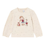 MAYORAL shirt girocollo tinta unita con stampa Beige per Neonata 2049 BEIGE MAYORAL 