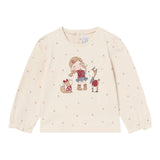 MAYORAL shirt girocollo tinta unita con stampa Beige per Neonata 2049 BEIGE MAYORAL 