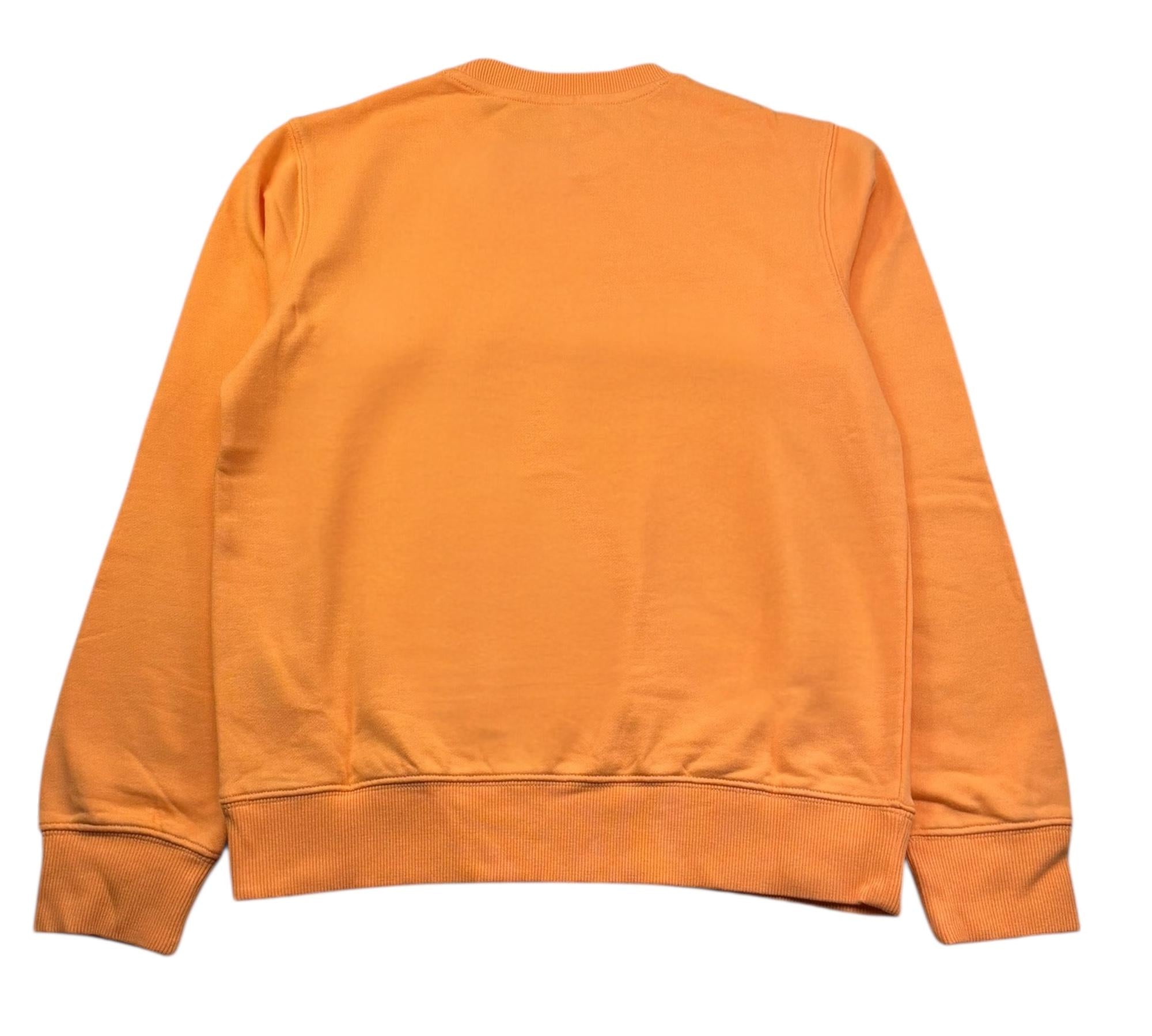 Suns68 Felpa Chiusa Girocollo Tinta Unita con Logo per Bambino F34303J ARANCIONE SUNS68 