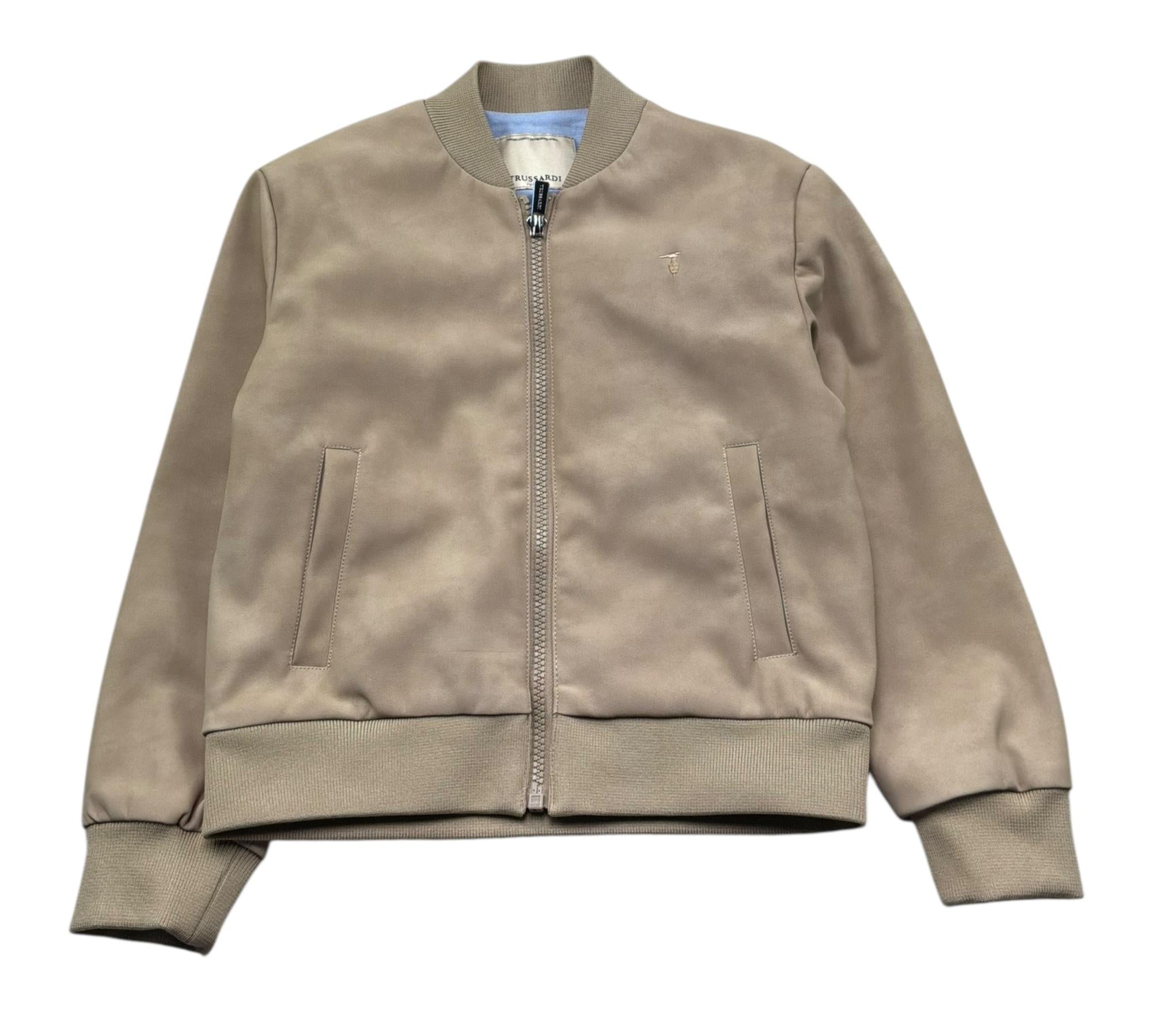 Trussardi Giubbino Tinta Unita con Zip per Bambino TBP26143GB BEIGE TRUSSARDI 
