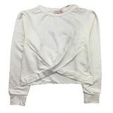 Please Sweatshirt Closed Rundhals Einfarbig Weiß Für Mädchen