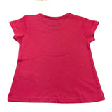 Losan Einfarbiges Rundhals-T-Shirt mit Kontrastdruck in Rosa für Baby-Mädchen