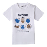 I Do T-Shirt Girocollo Tinta Unita con Stampa per Bambino 4B466 BIANCO I DO 