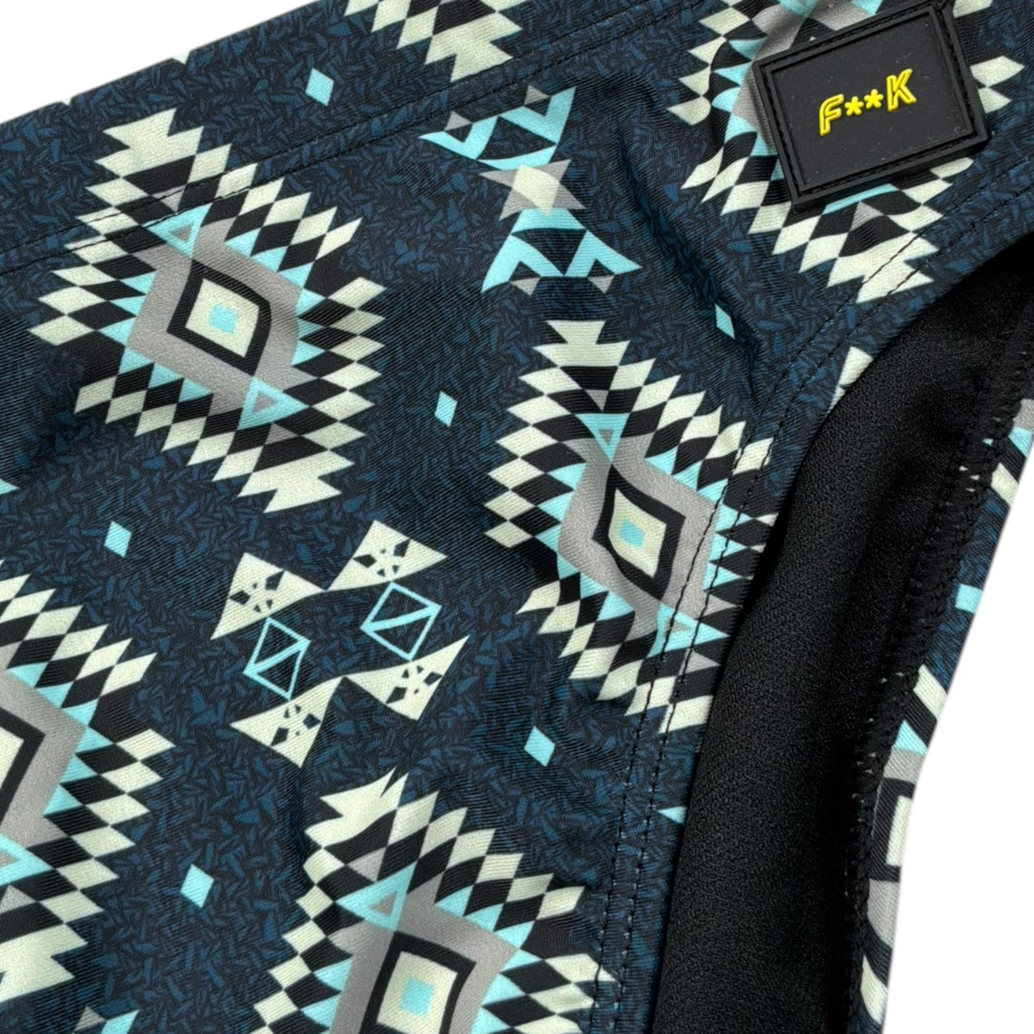 F**K Costume Modello Slip Tinta Unita con Stampa per Bambino FJ25J02A20X05 BLU F**K 