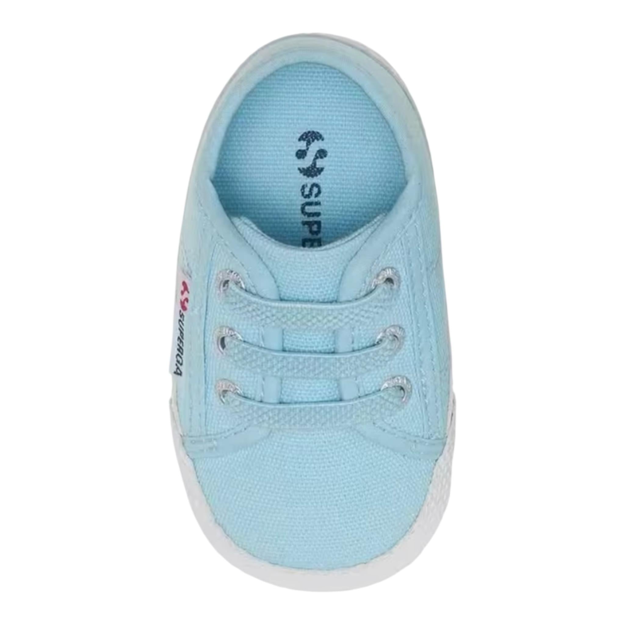 SUPERGA sneakers tinta unita con lacci Azzurro per Neonato S1116JW AZZURRO SUPERGA 