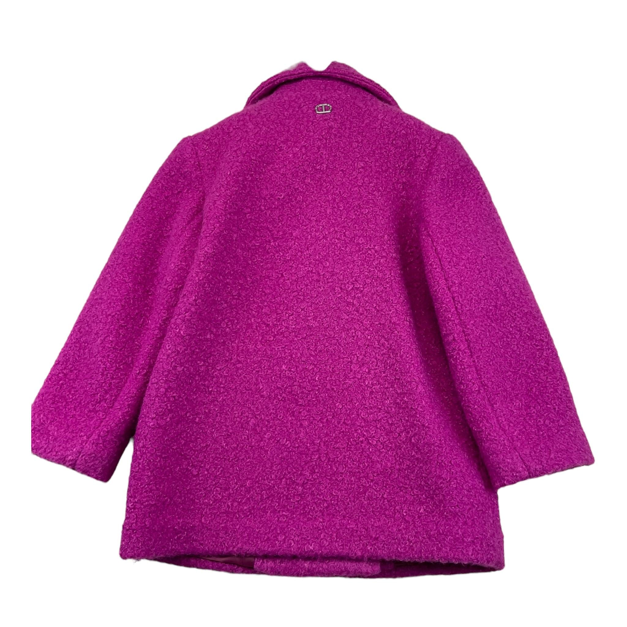 TWINSET cappotto tinta unita doppio petto Magenta per Bambina 242GJ2221 MAGENTA TWINSET 