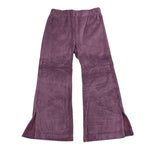 LA STUPENDERIA pantalone tinta unita modello zampa in velluto Viola per Bambina TJPN42X VIOLA LA STUPENDERIA 