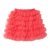 Twinset Einfarbiger Rock mit Tüll und elastischer Taille Fuchsie für Mädchen
