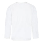 STELLA McCARTNEY shirt girocollo tinta unita con stampa in contrasto Panna per Neonato TV8R90 PANNA STELLA McCARTNEY 