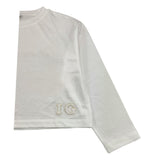 IL GUFO shirt girocollo tinta unita con logo Bianco per Neonata A24TA360MF002 BIANCO IL GUFO 