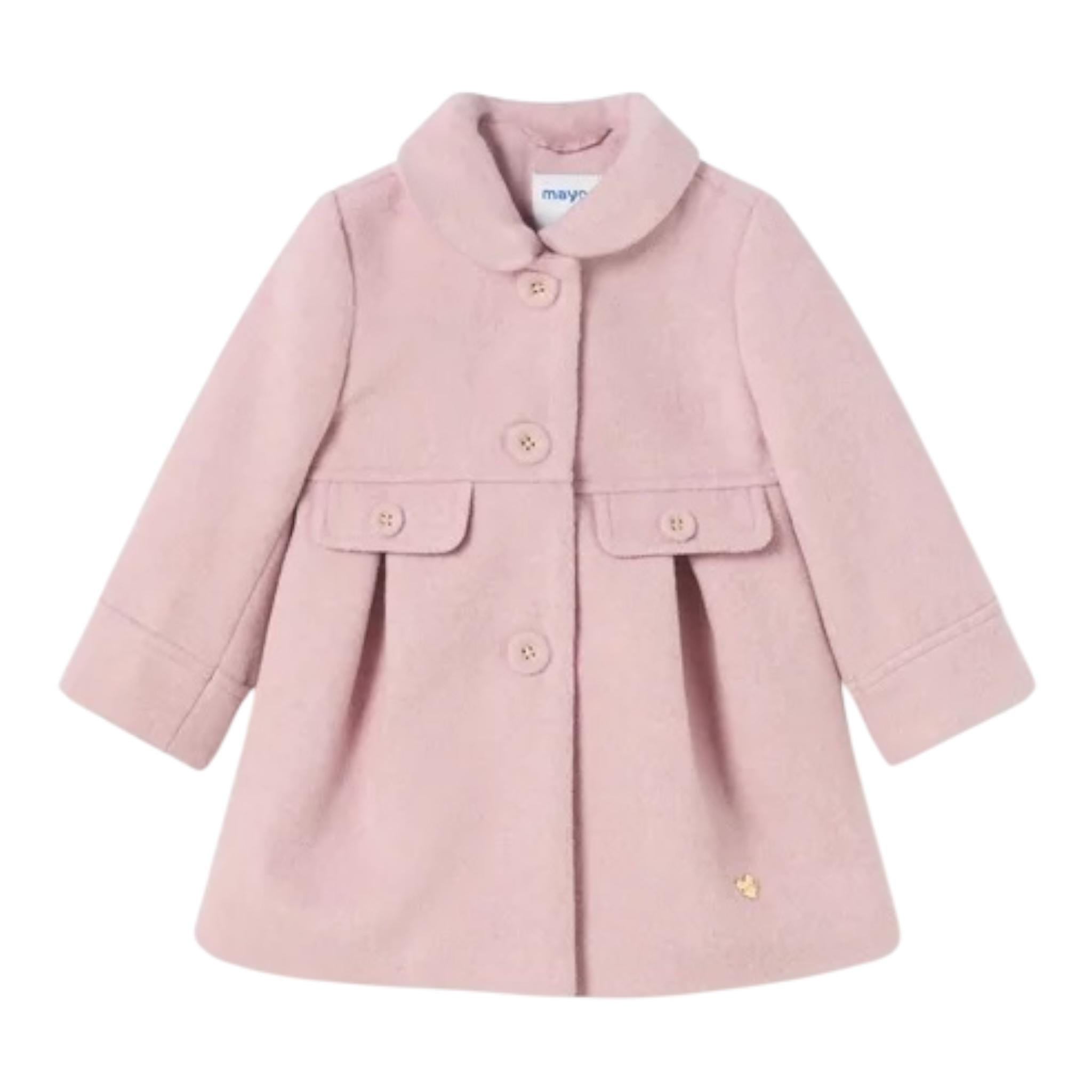 MAYORAL cappotto tinta unita con tasche Rosa per Neonata 2479 ROSA MAYORAL 
