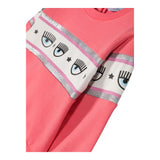 Chiara Ferragni Einfarbiges Rundhals-Sweatshirt mit Erdbeer-Print für Babys