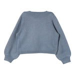 LIU JO maglia girocollo tinta unita lurex Blu per Bambina KF4075 BLU LIU JO 