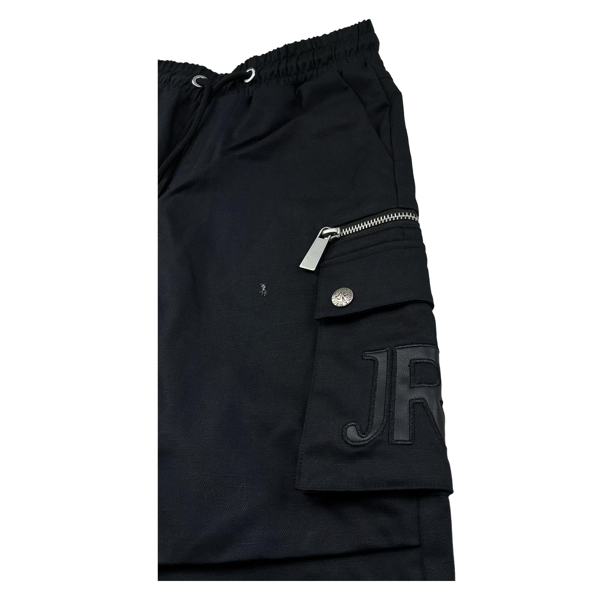 John Richmond Pantalone Tinta Unita con Elastico In Vita per Bambino RBP26049PA NERO JOHN RICHMOND 