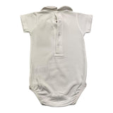 Wedoble Bodysuit mit halben Ärmeln, einfarbig, mit weißem Kragen für Babys