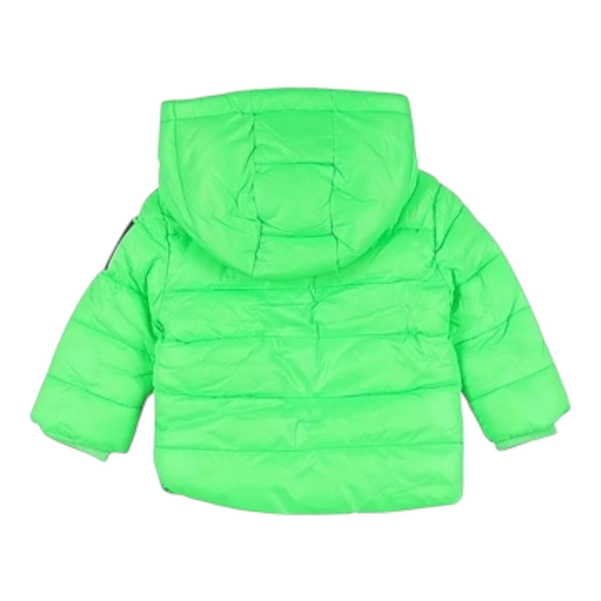 DIESEL giubbino tinta unita con cappuccio Verde fluo per Neonato K00102X VERDE FLUO DIESEL 